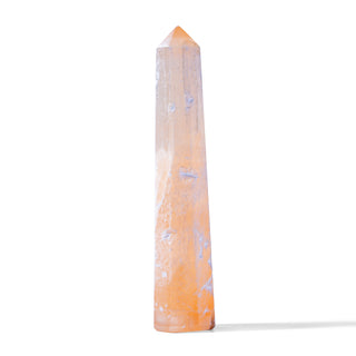 Orange Selenite Tower Octagonal
